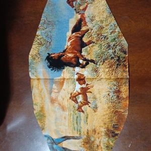 Kids Horses in the Wild Cotton Facemask